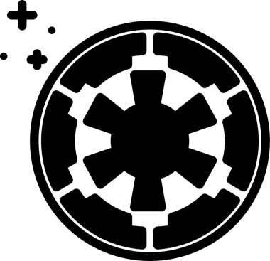 uzun gölgeli siyah beyaz daire simgesi