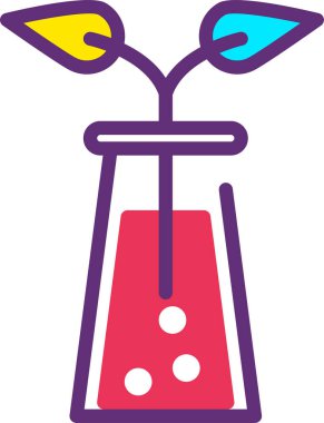 Bilim ve gelişim ikonu. vektör illüstrasyonu