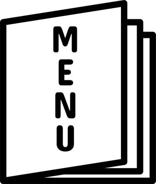 Menü. Web simgesi basit illüstrasyon