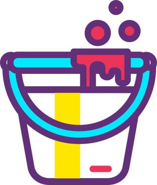 Kova. Web simgesi basit illüstrasyon