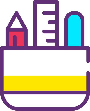 Bina. Web simgesi basit illüstrasyon