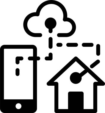 ev simgesi, vektör illüstrasyonu