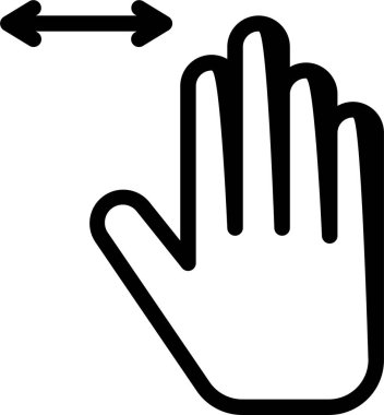 El hareketi simgesi, vektör illüstrasyonu