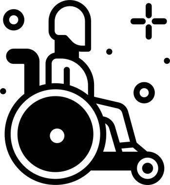 Tekerlekli. Web simgesi basit illüstrasyon