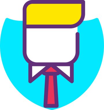 Koruma kalkanı web simgesi, basit vektör illüstrasyonu 