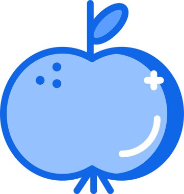 Apple simgesi, vektör illüstrasyonu beyaz arkaplanda izole edildi 