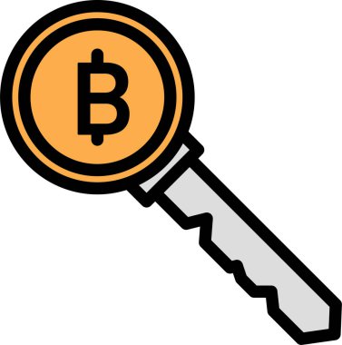 bitcoin. Web simgesi basit illüstrasyon