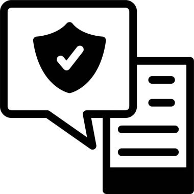 kişisel güvenlik web simgesi, basit vektör illüstrasyonu