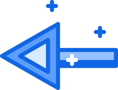 Artı boyut vektör simgesi. biçim iki renkli düz sembol, mavi ve beyaz renkler, yuvarlak açılar, gri