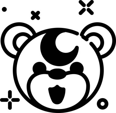 karakter web simgesi, basit vektör illüstrasyonu 