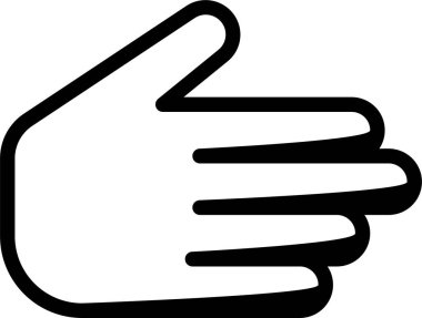 El hareketi simgesi, vektör illüstrasyonu