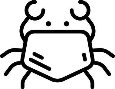 Böcek. Web simgesi basit illüstrasyon