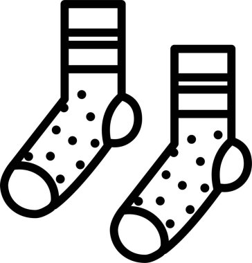 Çorap. Web simgesi basit illüstrasyon
