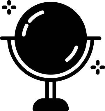 Ayna topunun vektör illüstrasyonu