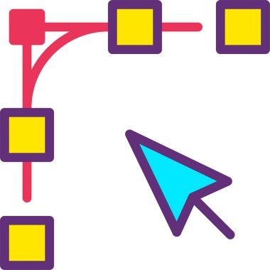 Ok. Web simgesi basit illüstrasyon