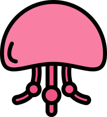 Ahtapot. Web simgesi basit illüstrasyon