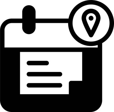 Takvim simgesi, vektör çizimi