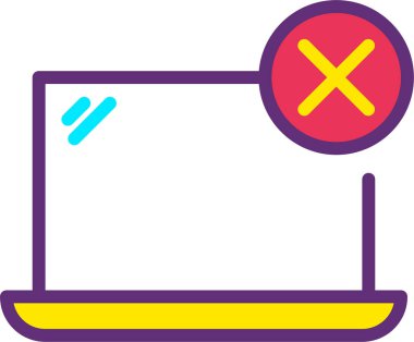 Bilgisayar. Web simgesi basit illüstrasyon