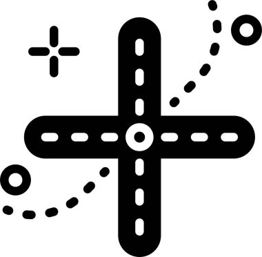 Haç. Web simgesi basit illüstrasyon