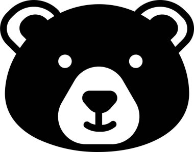 Ayı. Web simgesi basit illüstrasyon