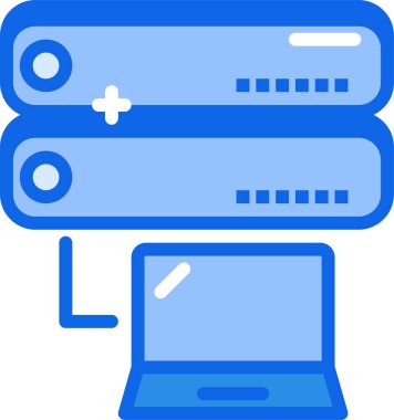 veritabanı. Web simgesi basit illüstrasyon