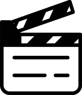 Film. Web simgesi basit illüstrasyon