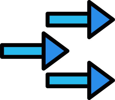 Ok. Web simgesi basit illüstrasyon