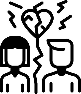 Bir çift. Web simgesi basit tasarım