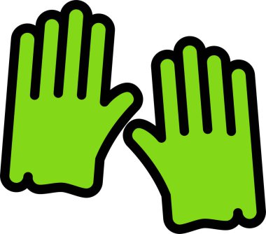 Bahçe işleri web simgesi basit illüstrasyon