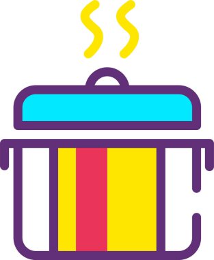 kaynatma web simgesi, basit vektör illüstrasyonu 