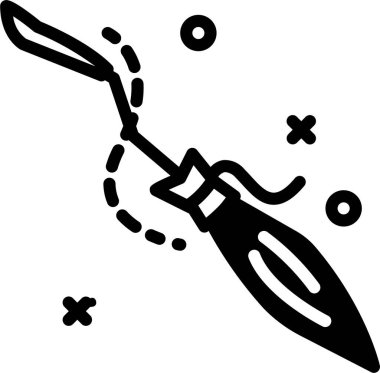 Boya fırçası. Basit resimleme