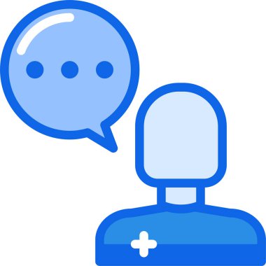 Sohbet web simgesi, basit vektör illüstrasyonu 