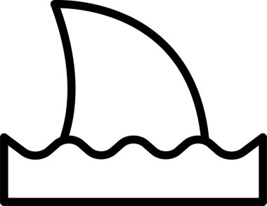 Deniz. Web simgesi basit illüstrasyon