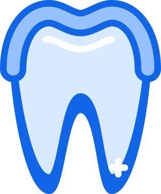 Dişler. Web simgesi basit illüstrasyon