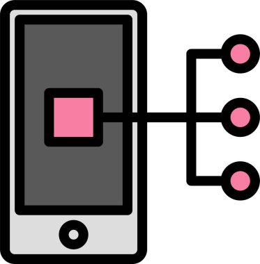Cep telefonu. Basit resimleme