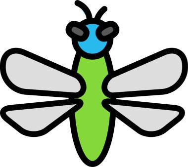 Kelebek. Web simgesi basit illüstrasyon