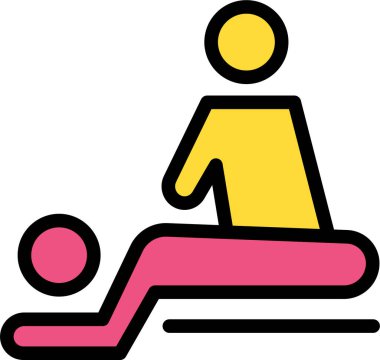 Masaj. Web simgesi basit tasarım