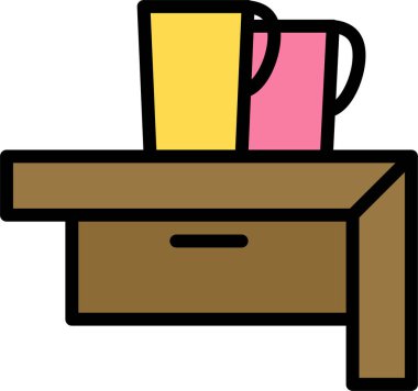 Mutfak. Web simgesi basit illüstrasyon