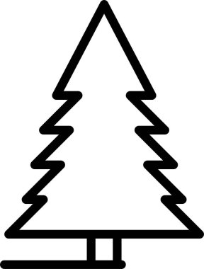 ağaç web simgesi, basit vektör illüstrasyonu 