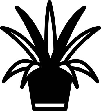 Bitki. Web simgesi basit illüstrasyon