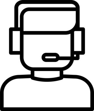 Destek. Web simgesi basit illüstrasyon