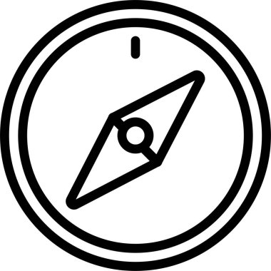 Pusula. Web simgesi basit illüstrasyon