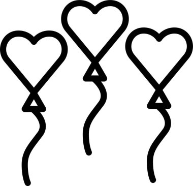 Aşk kalbi. Web simgesi basit illüstrasyon