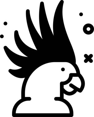 Kuş. Web simgesi basit illüstrasyon