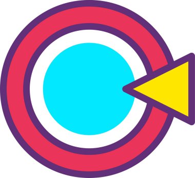 Hedef. Web simgesi basit illüstrasyon