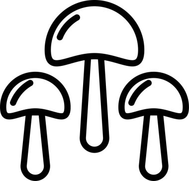 Mantar. Web simgesi basit tasarım 