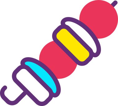 - Şeker. Web simgesi basit illüstrasyon