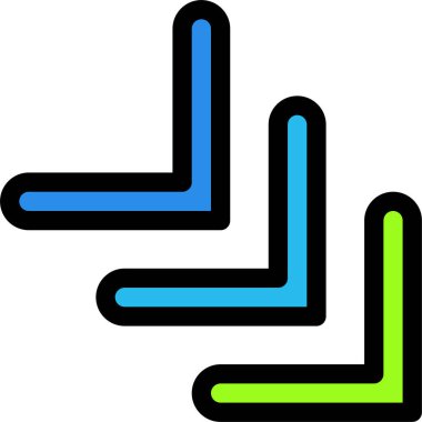 Ok. Web simgesi basit illüstrasyon