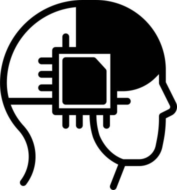 İnsan kafası. vektör illüstrasyonu