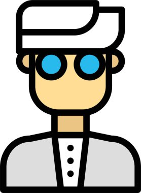 Öğrenci. Web simgesi basit tasarım